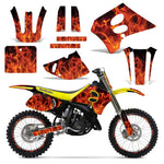 Suzuki RM 125/250 1993-1995 Dirt Bike Motocross Graphic Decal Kit - Flames