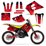 Suzuki RM 125/250 1993-1995 Dirt Bike Motocross Graphic Decal Kit - Flames