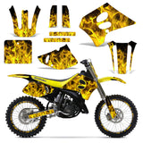Suzuki RM 125/250 1993-1995 Dirt Bike Motocross Graphic Decal Kit - Flames