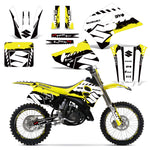 Suzuki RM 125/250 1993-1995 Dirt Bike Motocross Graphic Decal Kit - Wrecked