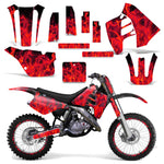 Suzuki RM 125 1992 RM 250 1989-1992 Dirt Bike Motocross Graphic Decal Kit - Flames