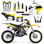 Suzuki RM 125 1992 RM 250 1989-1992 Dirt Bike Motocross Graphic Decal Kit - Wrecked