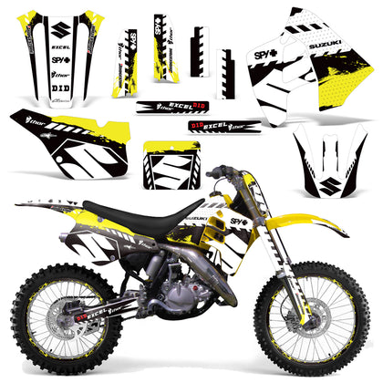 Suzuki RM 125 1992 RM 250 1989-1992 Dirt Bike Motocross Graphic Decal Kit - Wrecked