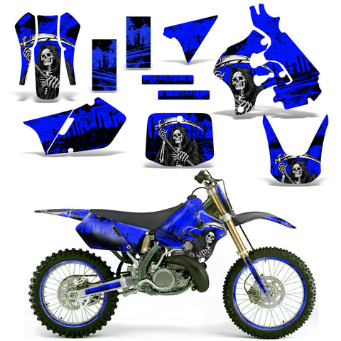 Suzuki RM 125 1996-1998 Dirt Bikes Graphic Decal Kit - Reaper V2