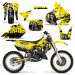 Suzuki RM 125 1999-2000 Dirt Bike Motocross Graphic Decal Kit - Reaper V2