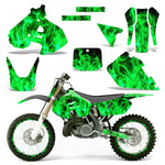 Suzuki RM 250 1999-2000 Dirt Bike Motocross Graphic Decal Kit - Flames