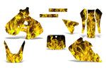 Suzuki RM 250 1999-2000 Dirt Bike Motocross Graphic Decal Kit - Flames