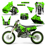 Suzuki RM 250 1999-2000 Dirt Bike Motocross Graphic Decal Kit - Reaper V2