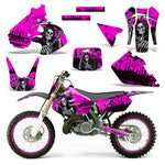 Suzuki RM 250 1999-2000 Dirt Bike Motocross Graphic Decal Kit - Reaper V2