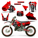 Suzuki RM 250 1999-2000 Dirt Bike Motocross Graphic Decal Kit - Reaper V2