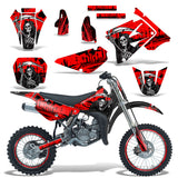 Suzuki RM 85 2002-2015 Dirt Bike Motocross Graphic Decal Kit - Reaper V2