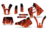 Suzuki RMX 250 1989-1998 Dirt Bike Motocross Graphic Decal Kit - Flames