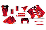 Suzuki RM 250X 1996-1998 Dirt Bike Motocross Graphic Decal Kit - Flames