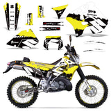 Suzuki RMX 250S 1996-1998 Dirt Bike Motocross Graphic Decal Kit - Wrecked
