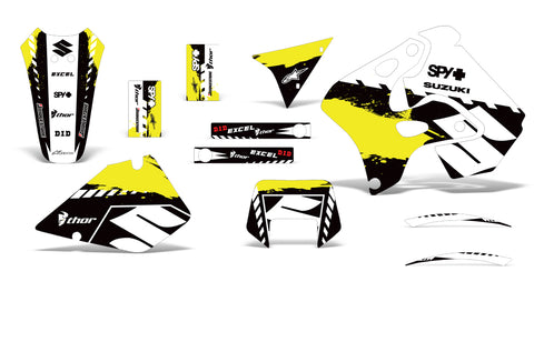 Suzuki RMX 250S 1996-1998 Dirt Bike Motocross Graphic Decal Kit - Wrecked