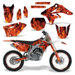 Suzuki RMZ 250 2007-2009 Dirt Bike Motocross Graphic Decal Kit - Flames