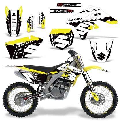 Suzuki RMZ 250 2007-2009 Dirt Bike Motocross Graphic Decal Kit - Wrecked