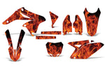 Suzuki RMZ 250 2010-2015 Dirt Bike Motocross Graphic Decal Kit - Flames