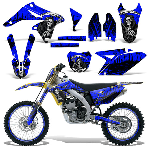 Suzuki RMZ 250 2010-2015 Dirt Bike Motocross Graphic Decal Kit - Reaper V2