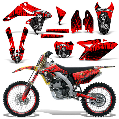 Suzuki RMZ 250 2010-2015 Dirt Bike Motocross Graphic Decal Kit - Reaper V2