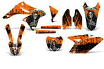 Suzuki RMZ 250 2010-2015 Dirt Bike Motocross Graphic Decal Kit - Reaper V2