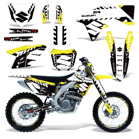 Suzuki RMZ 450 2008-2016 Dirt Bike Motocross Graphic Decal Kit - Wrecked