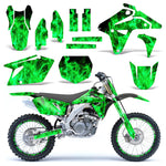 Suzuki RMZ 450 2007 Dirt Bike Motocross Graphic Decal Kit - Flames