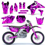 Suzuki RMZ 450 2007 Dirt Bike Motocross Graphic Decal Kit - Flames