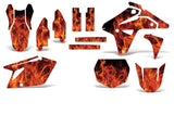Suzuki RMZ 450 2007 Dirt Bike Motocross Graphic Decal Kit - Flames