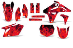 Suzuki RMZ 450 2007 Dirt Bike Motocross Graphic Decal Kit - Flames