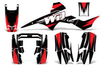 Honda TRX 250R Fourtrax 1986-1989 ATV Graphic Kit - WD Red