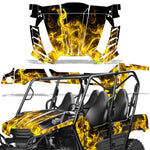 Kawasaki Teryx 800 4 Door 2013-2015 UTV Graphic Kit - Flames