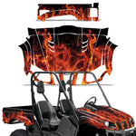 Yamaha Rhino 700/660/450 2014-2013 UTV Graphic Kit - Flames