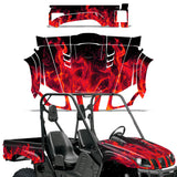 Yamaha Rhino 700/660/450 2014-2013 UTV Graphic Kit - Flames