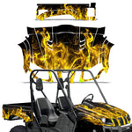Yamaha Rhino 700/660/450 2014-2013 UTV Graphic Kit - Flames