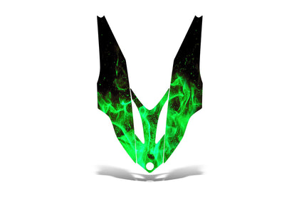 Yamaha Apex 2006-2010 Sled Snowmobile Wrap Hood Graphic Kit - Flames