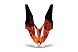 Yamaha Apex 2006-2010 Sled Snowmobile Wrap Hood Graphic Kit - Flames