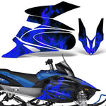 Yamaha Apex 2006-2010 Sled Snowmobile Wrap Graphic Kit - Flames