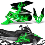 Yamaha Apex 2006-2010 Sled Snowmobile Wrap Graphic Kit - Flames