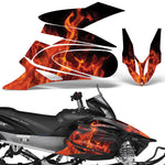 Yamaha Apex 2006-2010 Sled Snowmobile Wrap Graphic Kit - Flames