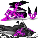 Yamaha Apex 2006-2010 Sled Snowmobile Wrap Graphic Kit - Flames