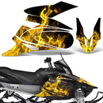 Yamaha Apex 2006-2010 Sled Snowmobile Wrap Graphic Kit - Flames