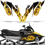 Yamaha Apex 2011-2018 Sled Snowmobile Wrap Graphic Kit - Flames