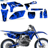 Yamaha YZ250F 4 Stroke 2010-2013 Dirt Bike Motocross Graphic Decal Kit - Flames