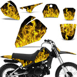 Yamaha PW50 1990-2022 PW80 1996-2006 Dirt Bike Motocross Graphic Decal Kit - Flames