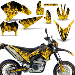 Yamaha WR250 R/X 2007-2020 Dirt Bike Motocross Graphic Decal Kit - Flames