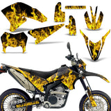 Yamaha WR250 R/X 2007-2020 Dirt Bike Motocross Graphic Decal Kit - Flames