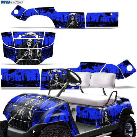 Yamaha Golf Cart 1995-2006 Wrap Graphic Kit - Reaper V2