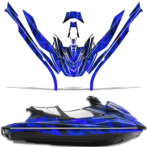 Yamaha WaveRunner GP 1800 2017 Jet Ski Graphic Wrap Kit - Flames