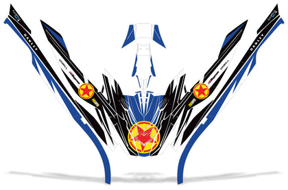 Yamaha WaveRunner GP 1800 2017 Jet Ski Graphic Wrap Kit - Red Stars